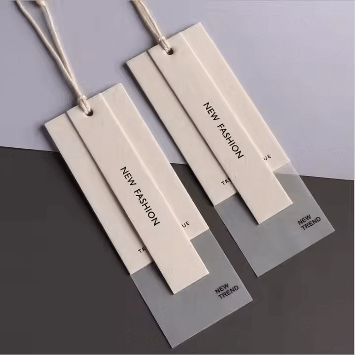 Men's clothing hangtags