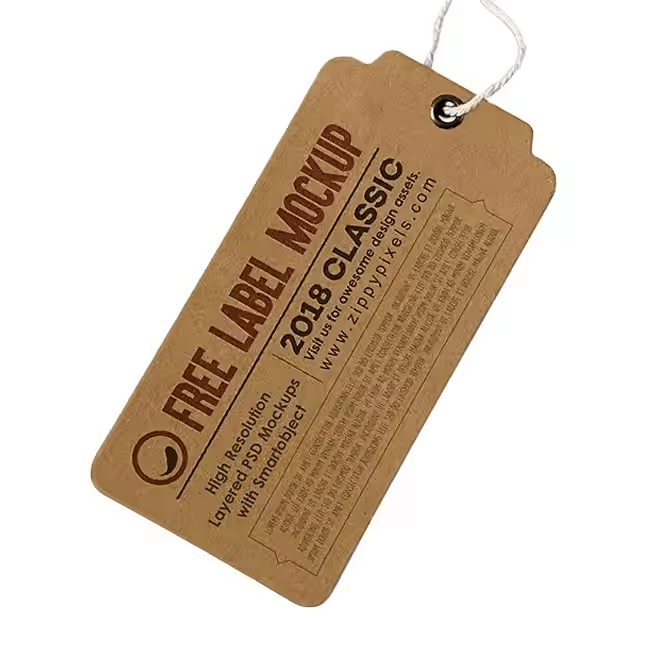 black kraft paper hang tags​