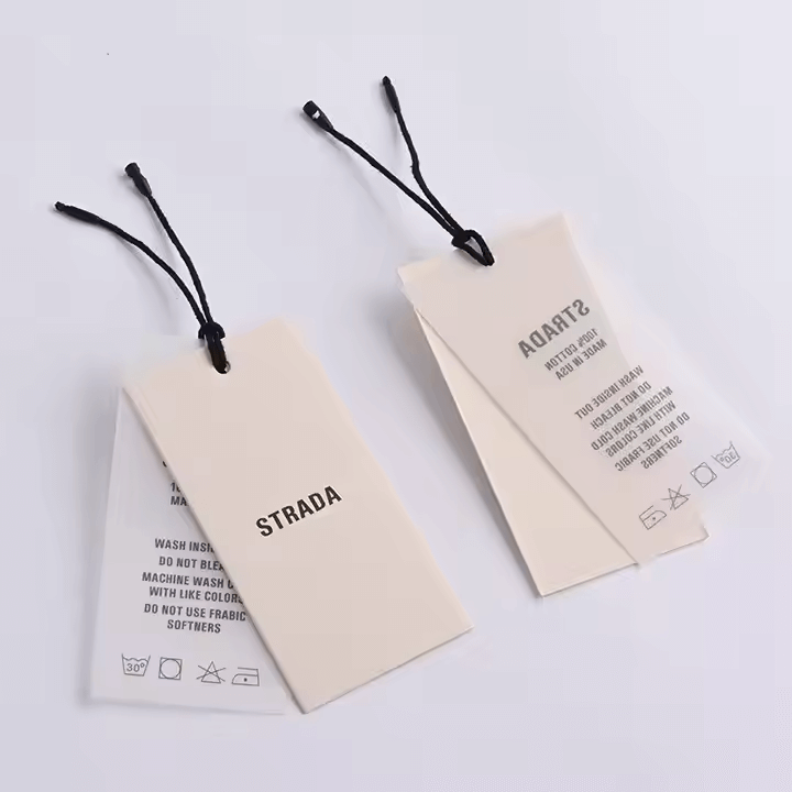 blank hangtags for clothing​