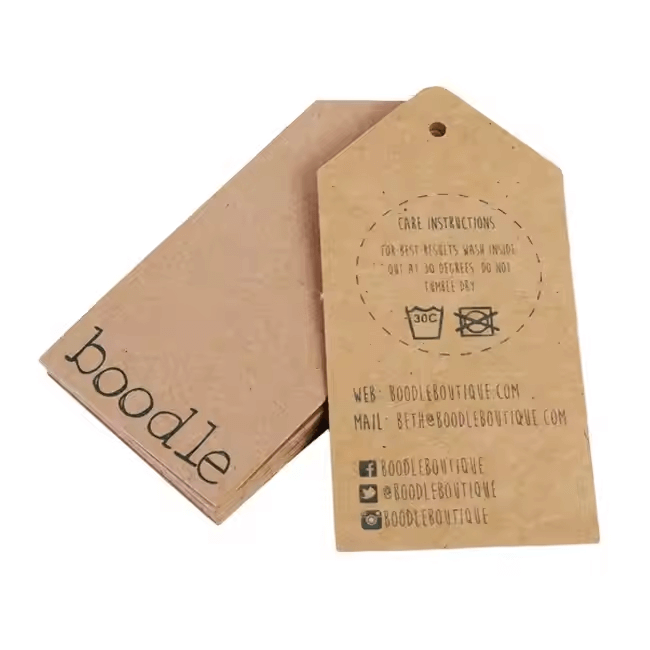 blank kraft hang tags​