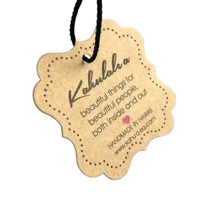 brown kraft hang tags buttons​