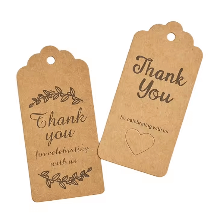 brown kraft hang tag​