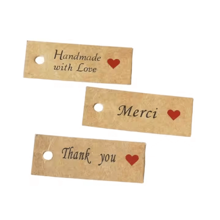 brown kraft paper hang tags​