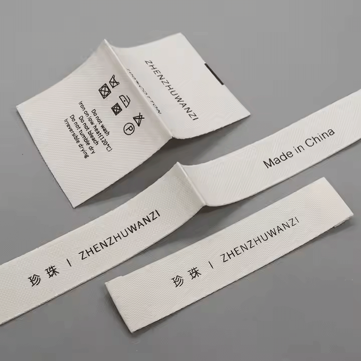 care label for cotton fabric​