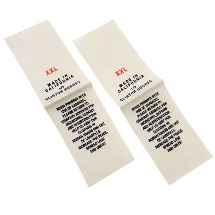 care label of cotton​