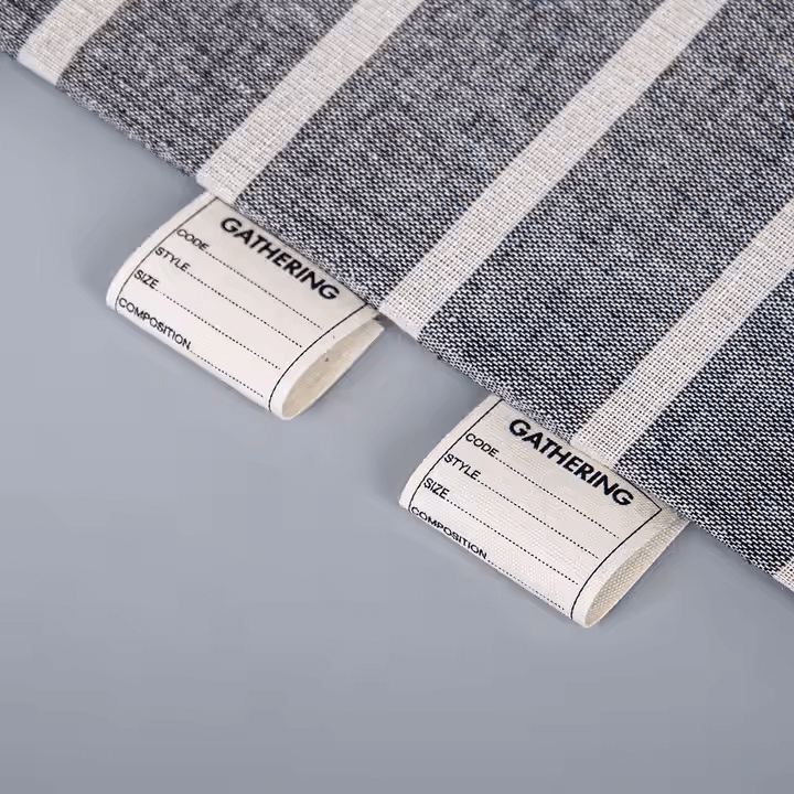 cotton polyester care label​