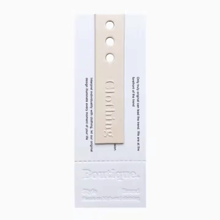 custom embossed clothing hang tags​