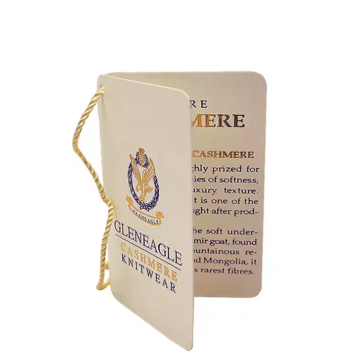 custom fold over hang tag​