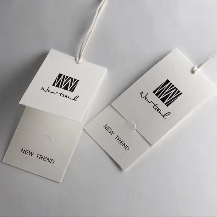custom folded hang tags​