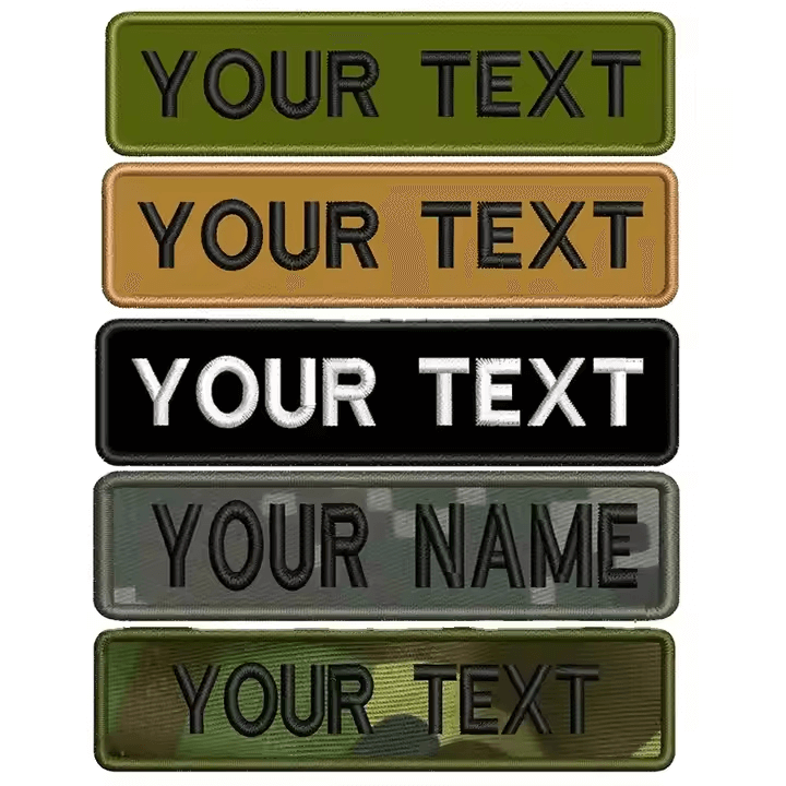 custom iron on name patches​
