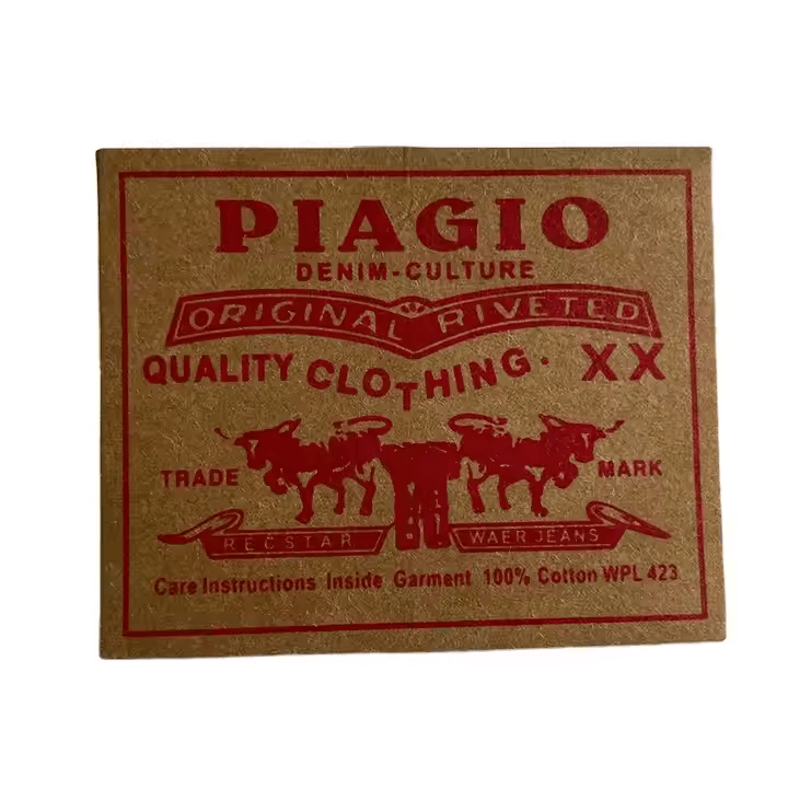 custom printed leather labels