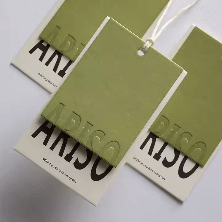 embossed hang tag manufacturer​