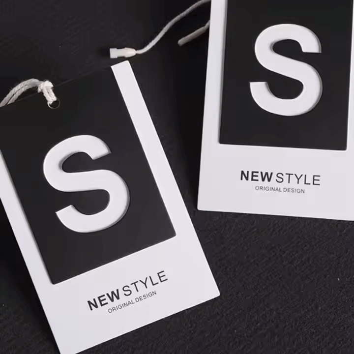 embossed hang tags​