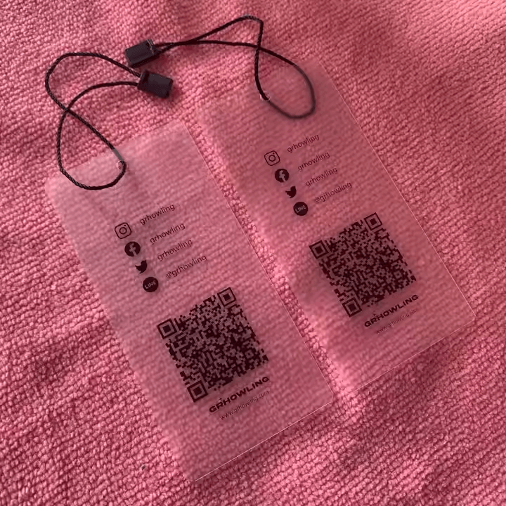 hang tags with qr codes