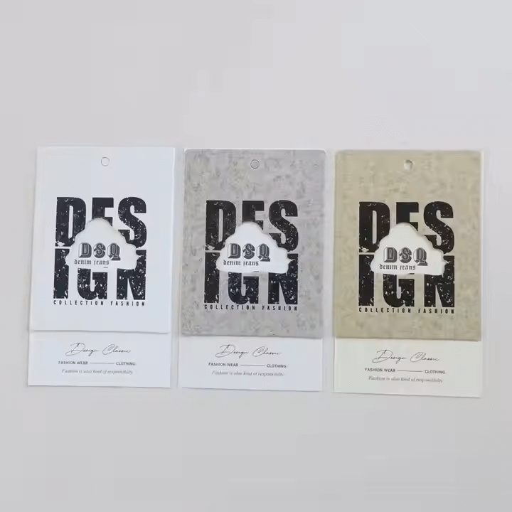 hang tags with string​