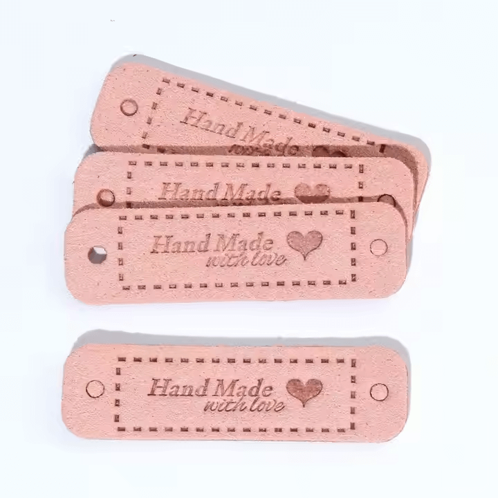 leather sew on labels​