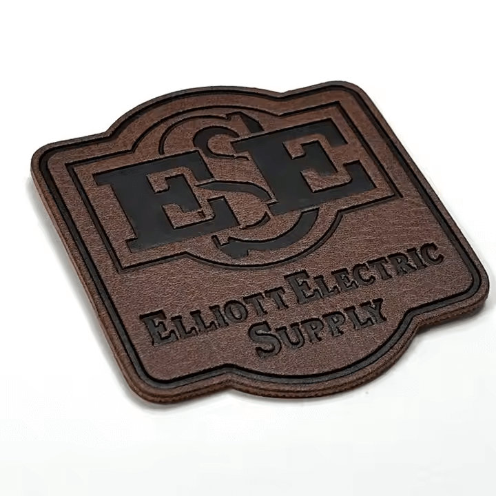 make faux leather labels​