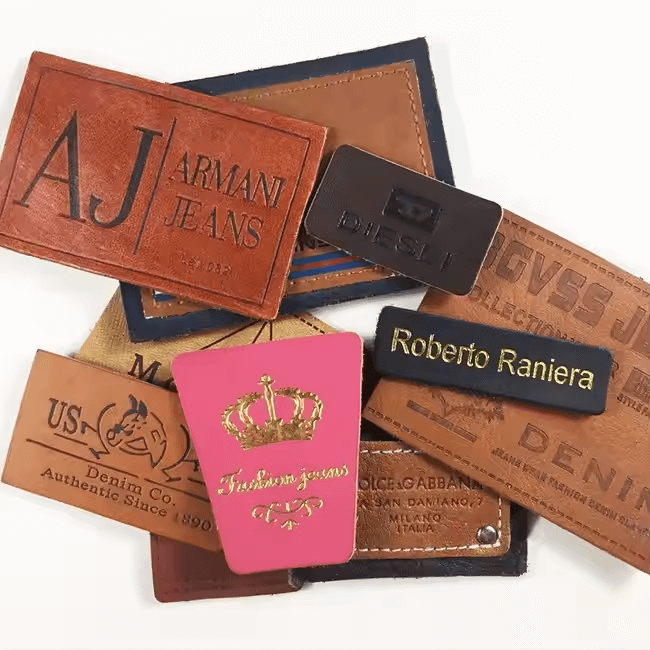 personalized leather clothing labels​