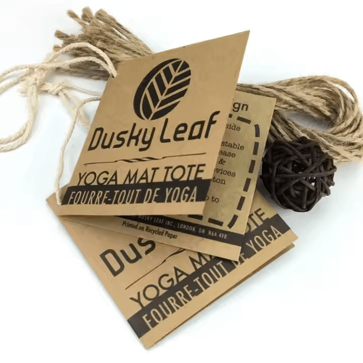 print folded hang tags​