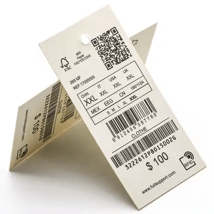 qr code hang tags factory​