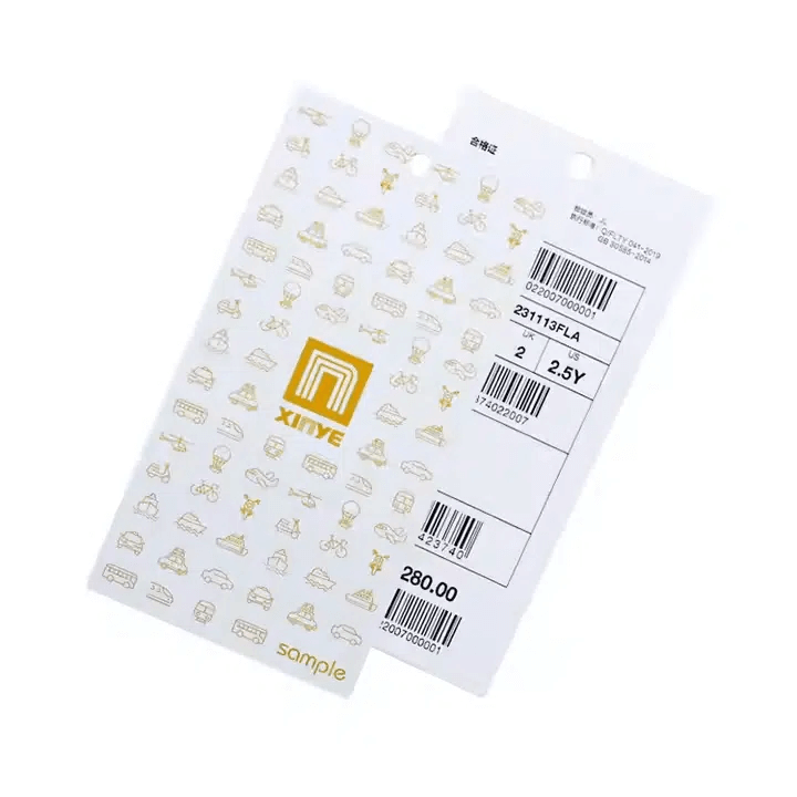 qr code on hang tag​