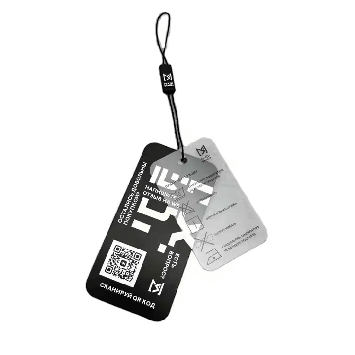 qr code on hang tag​