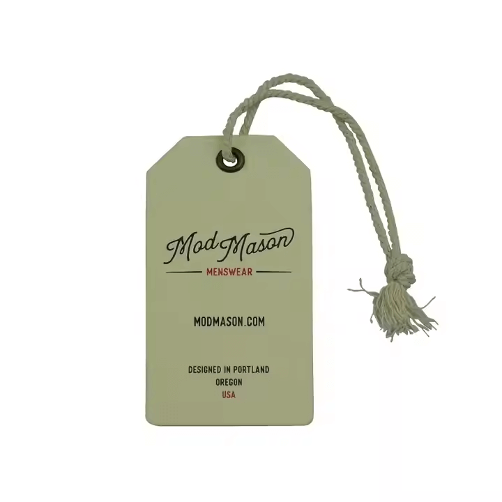 tri fold hangtag clothes​