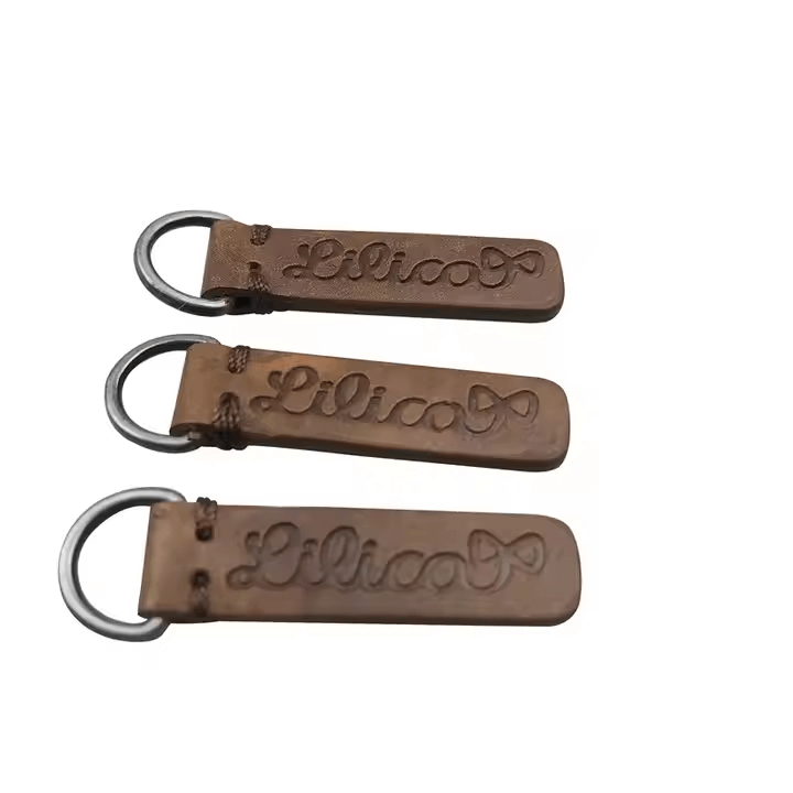zipper parts labeled​