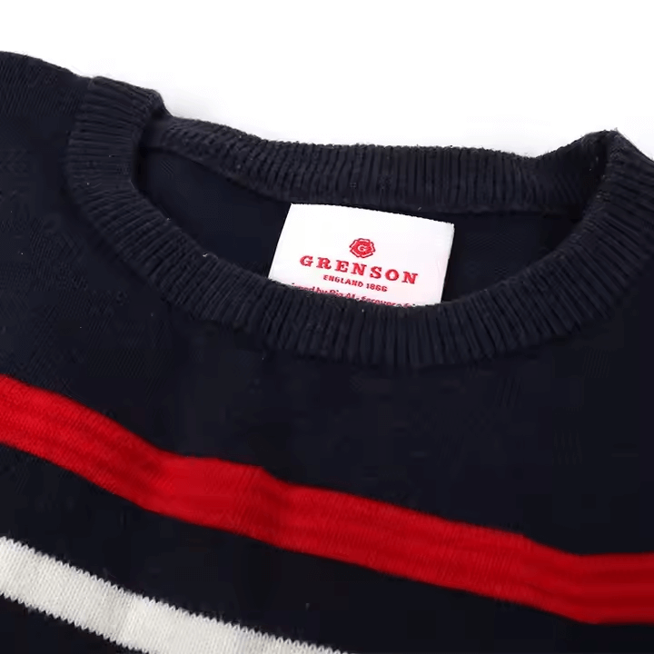 黑白儿童服装标签​