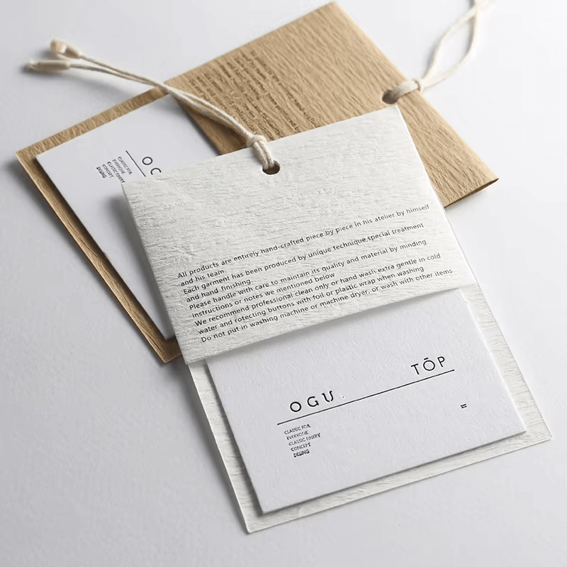 blank cardboard hang tags​