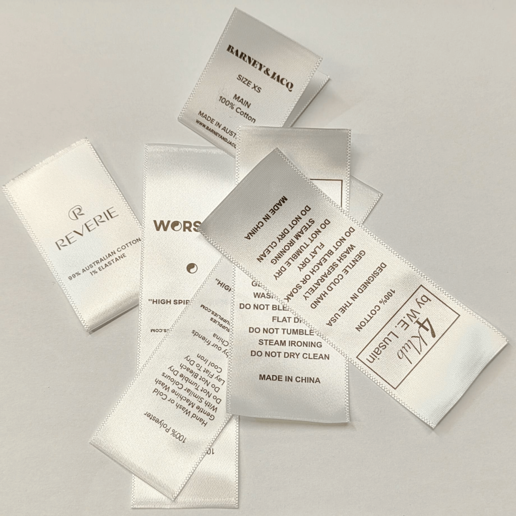 care label for polyester​