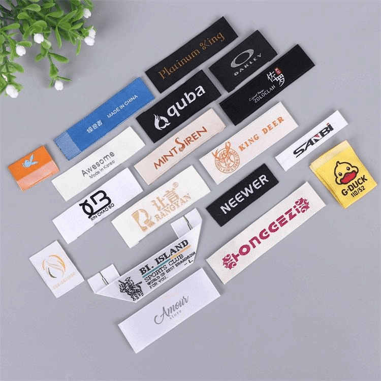 iron on woven labels for clothing​