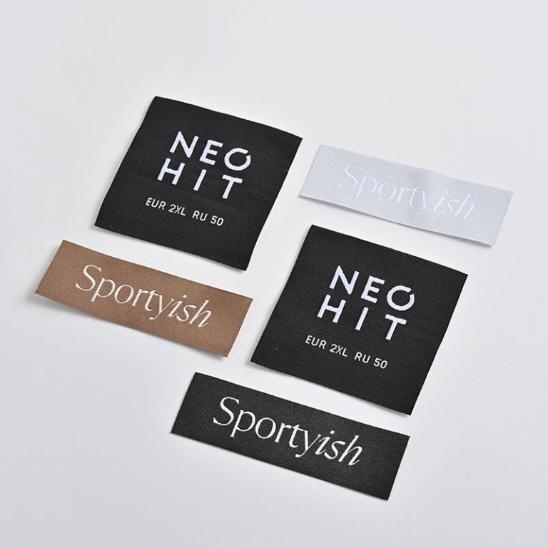 white woven label​