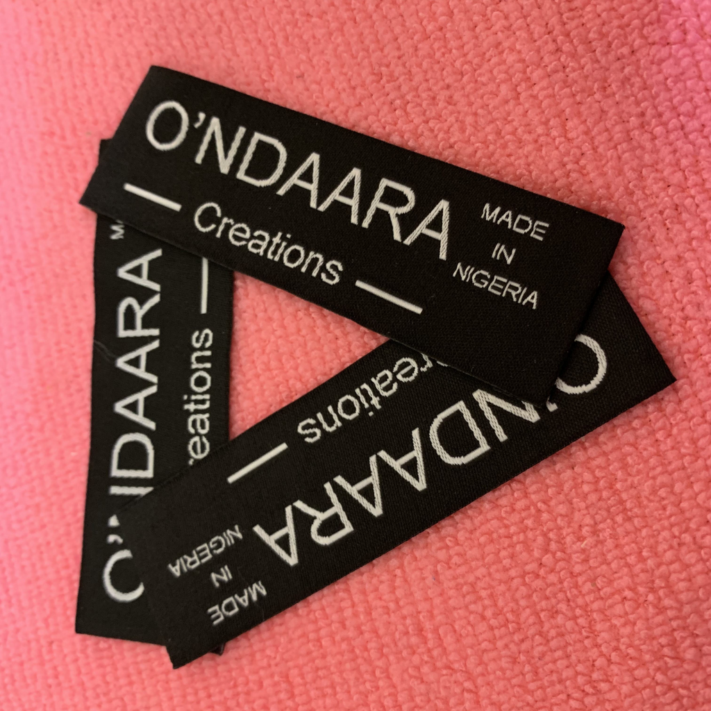 woven collar label