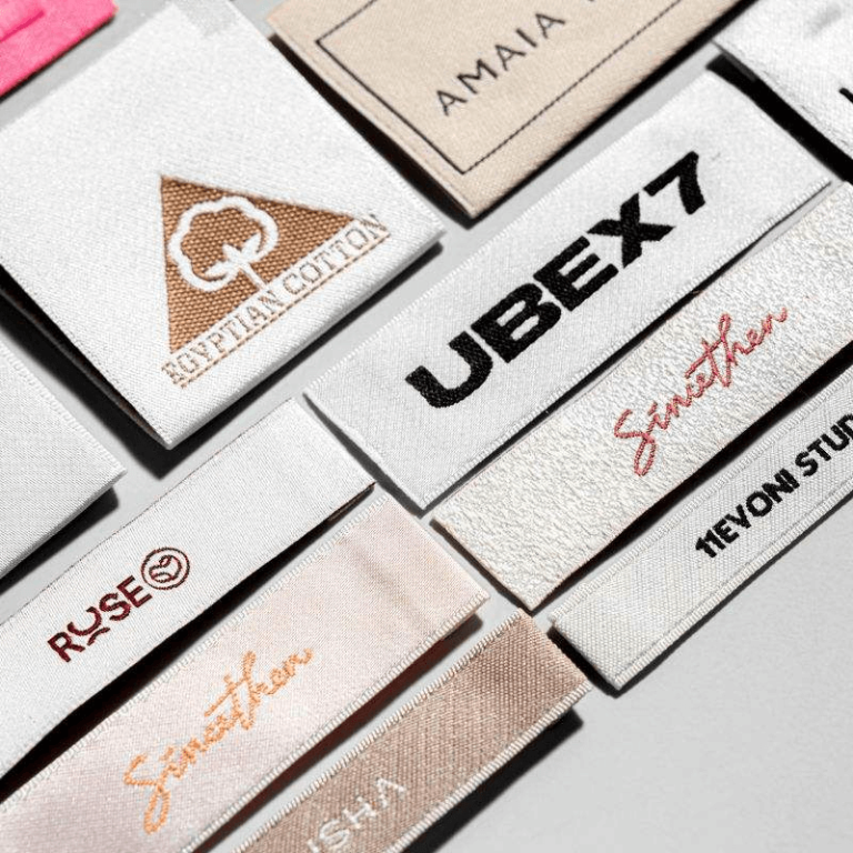 woven label embroidery logo mockup​