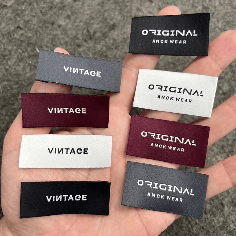 woven label sizes​