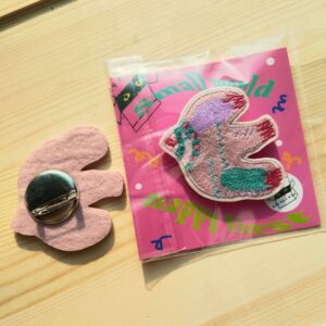 成品-小鸟刺绣徽章