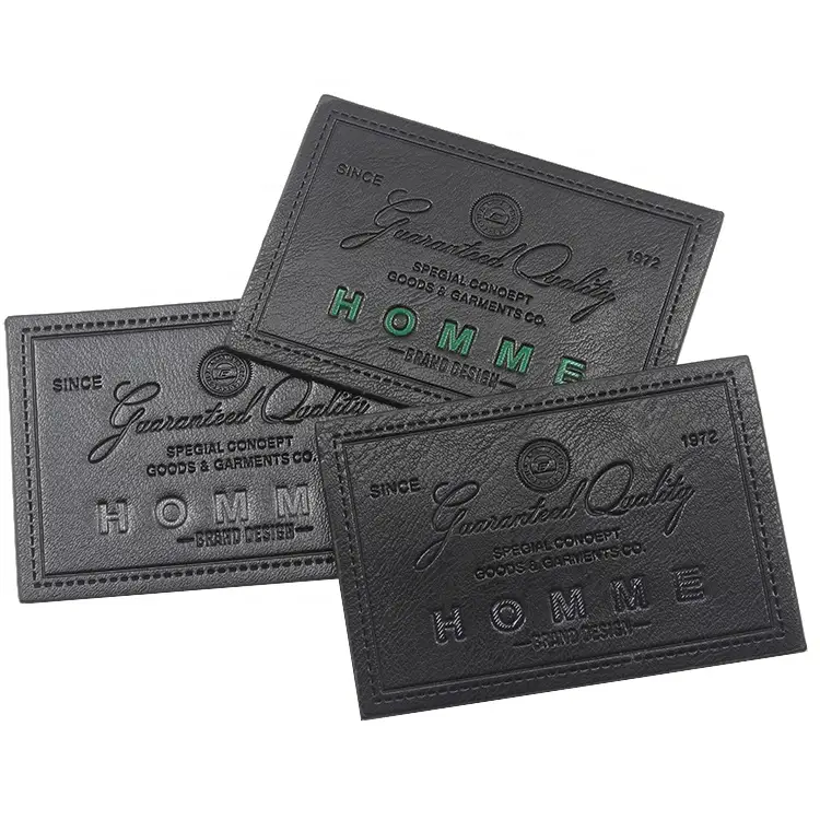 定制真皮LOGO皮标烫金